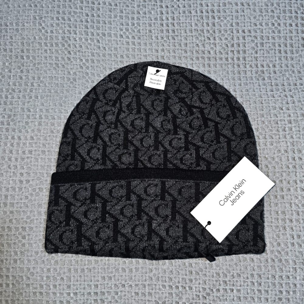 Calvin Klein Beanie Reversible Black